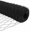 Kuusikulmainen aita pylväällä 25 x 1,4 m PVC-pinnoitettu teräs