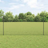 Kuusikulmainen aita pylväällä 50 x 1,2 m PVC-pinnoitettu teräs