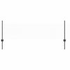 Kuusikulmainen aita pylväällä 100 x 0,5 m PVC-pinnoitettu teräs