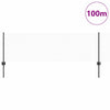 Kuusikulmainen aita pylväällä 100 x 0,6 m PVC-pinnoitettu teräs