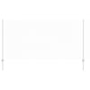 Kuusikulmainen aita pylväällä 10 x 1,2 m Galvanoitu teräs Hopea