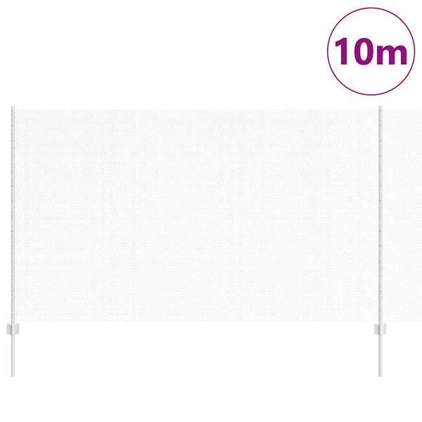 Kuusikulmainen aita pylväällä 10 x 1,4 m Galvanoitu teräs Hopea