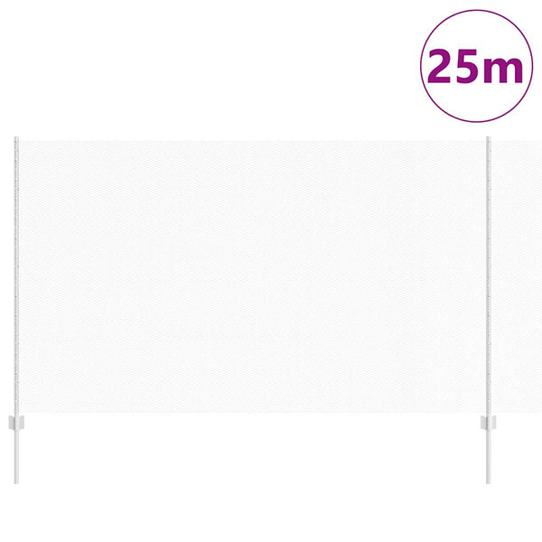 Kuusikulmainen aita pylväällä 25 x 1,4 m Galvanoitu teräs Hopea
