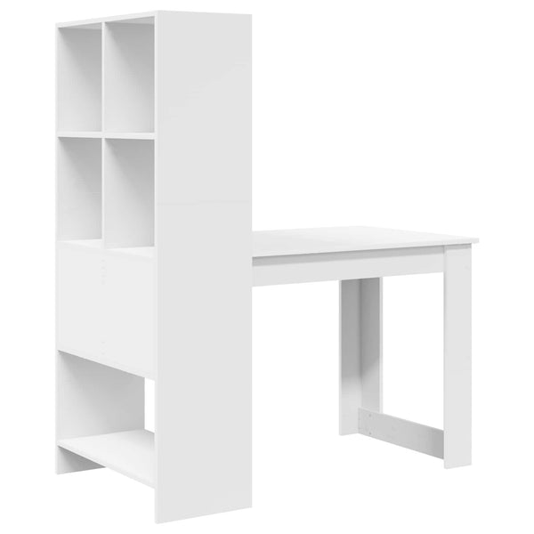 Pöytä Valkoinen Tekninen puu 122 x 67 x 145 cm