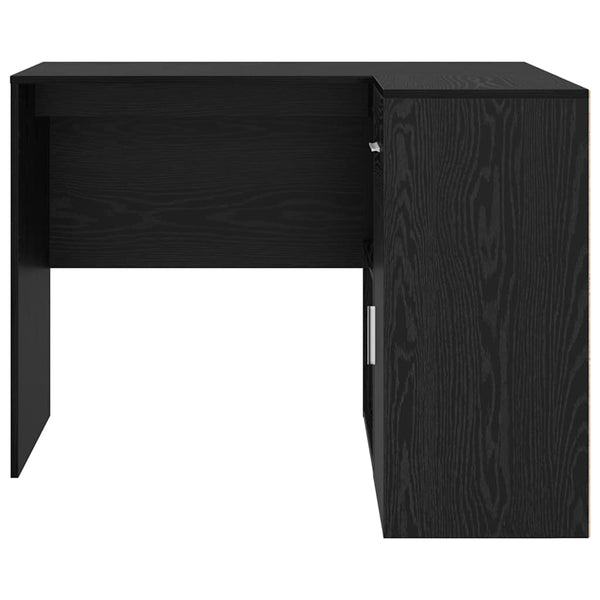 Kulmapöytä laatikon kanssa ovella Musta tammi. 102 x 88 x 75 cm