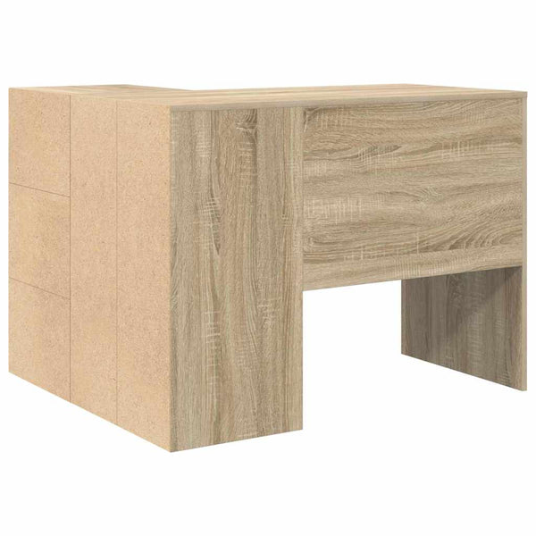 Kulmapöytä laatikon kanssa Sonoman tammi 102 x 88 x 75 cm