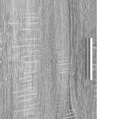 Pöytä säilytyksellä 2 pcs Harmaa sonoma 78.5 x 37 x 154.5 cm