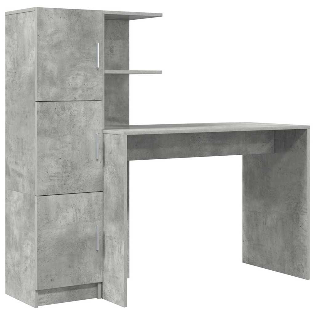 Pöytä Betoni Harmaa 133.5 x 50 x 124 cm 2 kpl