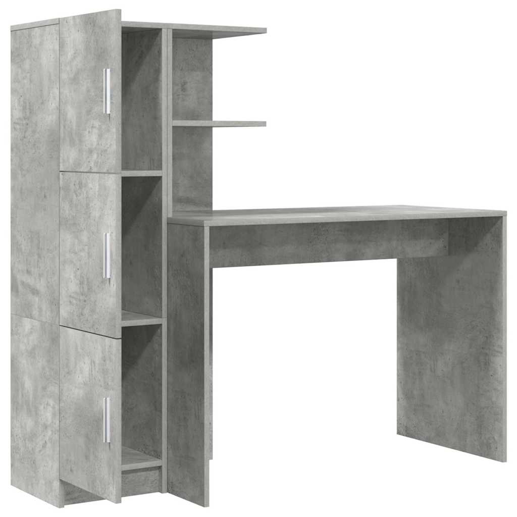 Pöytä Betoni Harmaa 133.5 x 50 x 124 cm 2 kpl