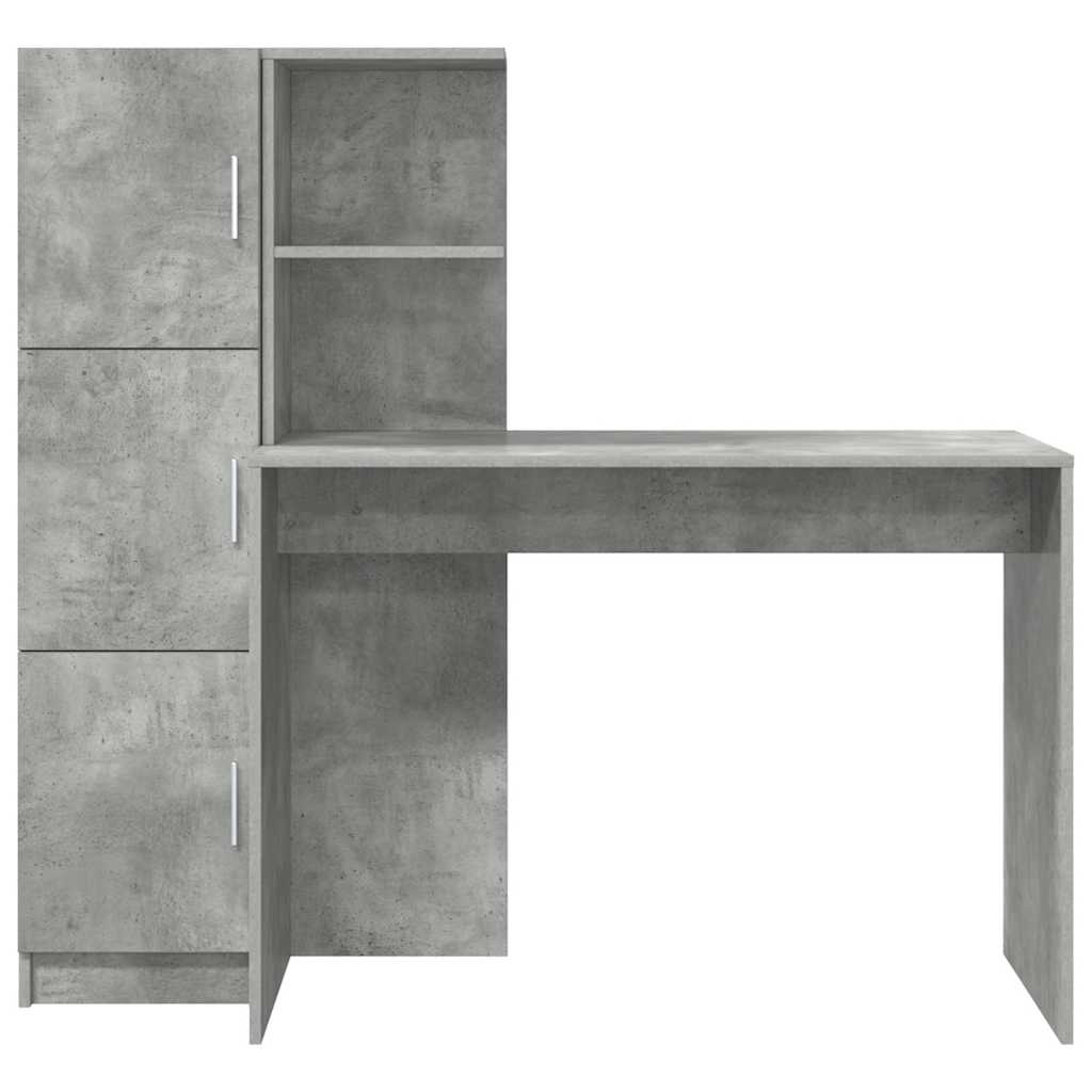 Pöytä Betoni Harmaa 133.5 x 50 x 124 cm 2 kpl