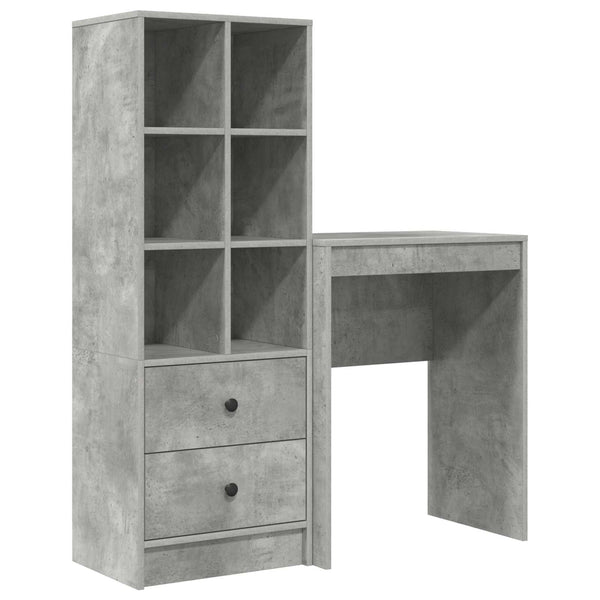 Pöytä Betoni Harmaa 105,5 x 34 x 127 cm 2 kpl