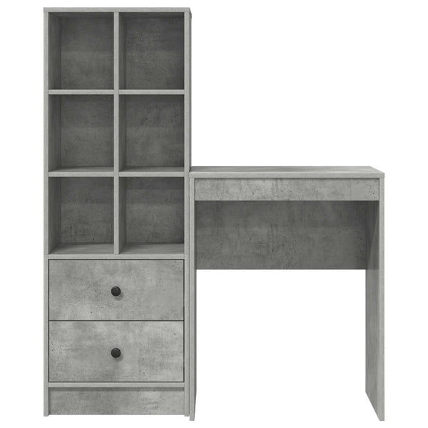 Pöytä Betoni Harmaa 105,5 x 34 x 127 cm 2 kpl