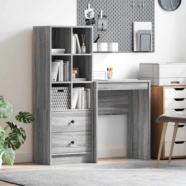Pöytä Harmaa Sonoma 105,5 x 34 x 127 cm 2 kpl