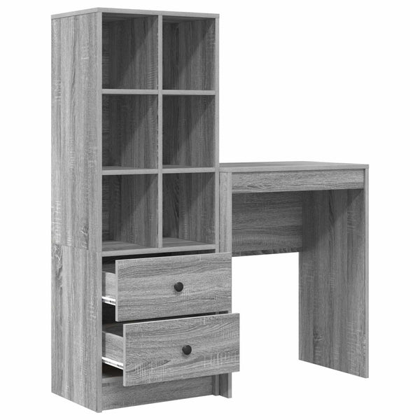 Pöytä Harmaa Sonoma 105,5 x 34 x 127 cm 2 kpl