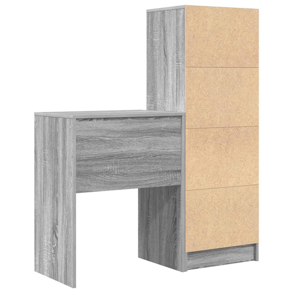Pöytä Harmaa Sonoma 105,5 x 34 x 127 cm 2 kpl