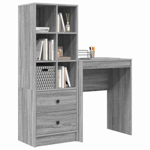 Pöytä Harmaa Sonoma 105,5 x 34 x 127 cm 2 kpl