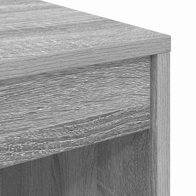 Pöytä säilytyksellä 2 pcs Harmaa sonoma 70 x 40 x 76 cm