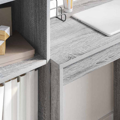 Pöytä säilytyksellä 2 pcs Harmaa sonoma 70 x 40 x 76 cm