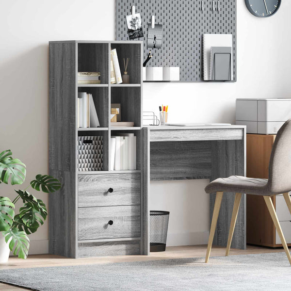 Pöytä Harmaa Sonoma 115,5 x 40 x 127 cm 2 kpl