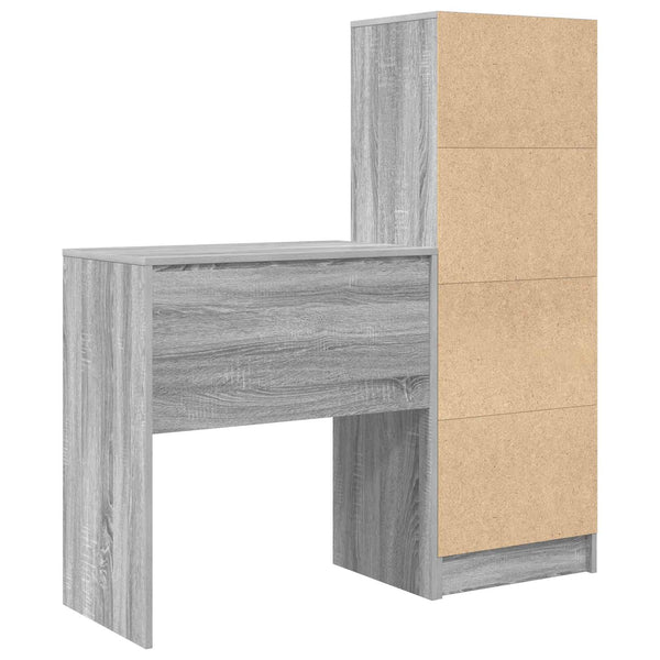 Pöytä Harmaa Sonoma 115,5 x 40 x 127 cm 2 kpl