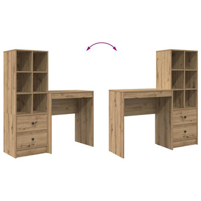 Pöytä säilytyksellä 2 pcs artesaani tammi 70 x 40 x 76 cm