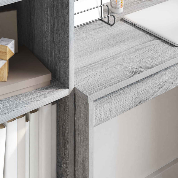 Pöytä Harmaa Sonoma 125,5 x 40 x 127 cm 2 kpl