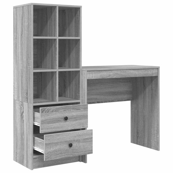 Pöytä Harmaa Sonoma 125,5 x 40 x 127 cm 2 kpl