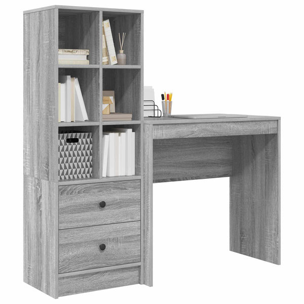 Pöytä Harmaa Sonoma 125,5 x 40 x 127 cm 2 kpl