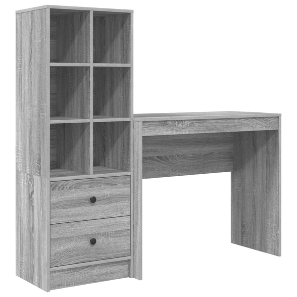 Pöytä Harmaa Sonoma 135,5 x 40 x 127 cm 2 kpl