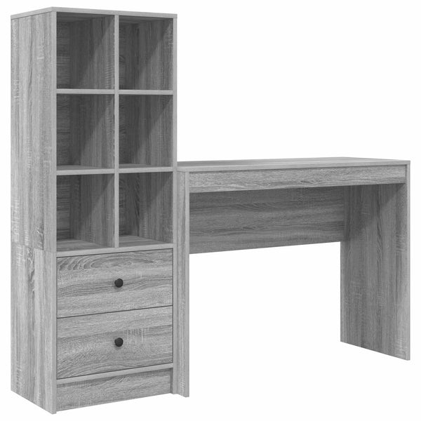 Pöytä Harmaa Sonoma 145,5 x 40 x 127 cm 2 kpl