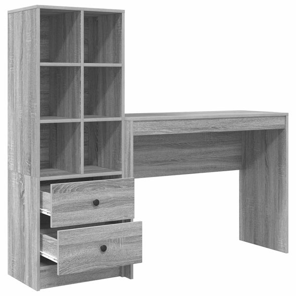 Pöytä Harmaa Sonoma 145,5 x 40 x 127 cm 2 kpl