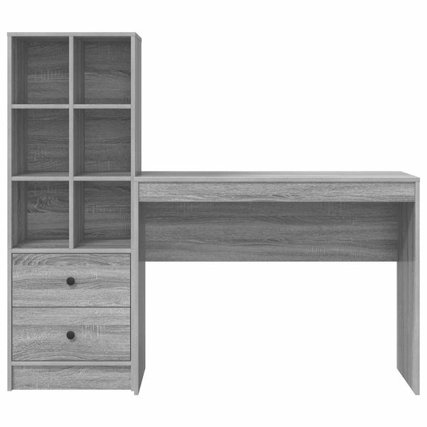 Pöytä Harmaa Sonoma 145,5 x 40 x 127 cm 2 kpl