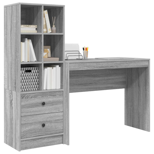 Pöytä Harmaa Sonoma 145,5 x 40 x 127 cm 2 kpl