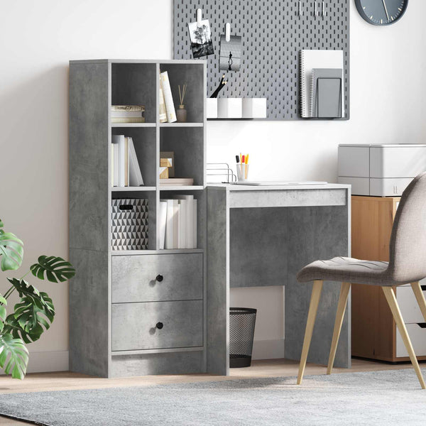 Pöytä Betoni Harmaa 105,5 x 50 x 127 cm 2 kpl