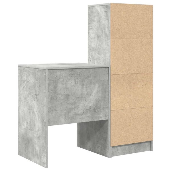 Pöytä Betoni Harmaa 105,5 x 50 x 127 cm 2 kpl