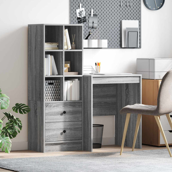 Pöytä Harmaa Sonoma 105,5 x 50 x 127 cm 2 kpl