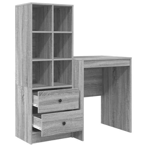 Pöytä Harmaa Sonoma 105,5 x 50 x 127 cm 2 kpl