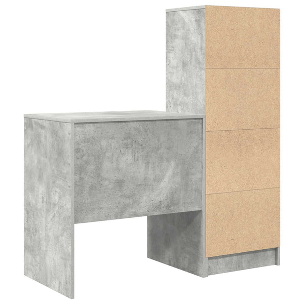 Pöytä Betoni Harmaa 115,5 x 50 x 127 cm 2 kpl