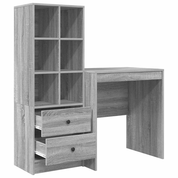 Pöytä Harmaa Sonoma 115,5 x 50 x 127 cm 2 kpl
