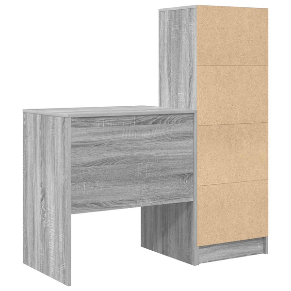 Pöytä Harmaa Sonoma 115,5 x 50 x 127 cm 2 kpl