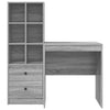 Pöytä Harmaa Sonoma 115,5 x 50 x 127 cm 2 kpl
