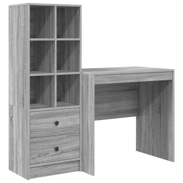 Pöytä Harmaa Sonoma 125,5 x 50 x 127 cm 2 kpl