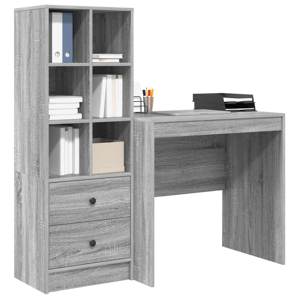 Pöytä Harmaa Sonoma 125,5 x 50 x 127 cm 2 kpl