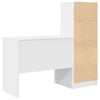 Pöytä säilytyksellä hyllyllä 2 pcs Valkoinen 90 x 50 x 76 cm