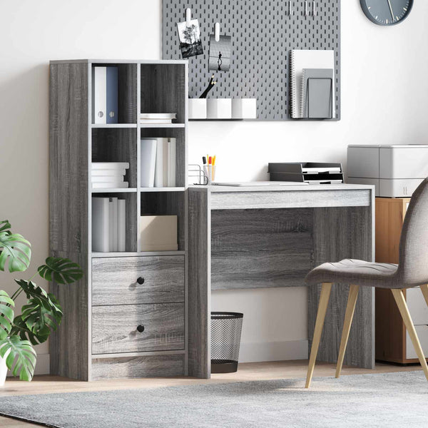 Pöytä Harmaa Sonoma 135,5 x 50 x 127 cm 2 kpl