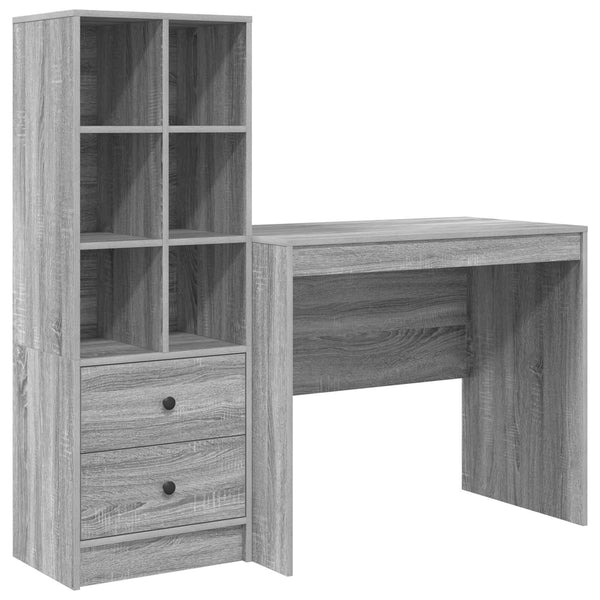 Pöytä Harmaa Sonoma 135,5 x 50 x 127 cm 2 kpl