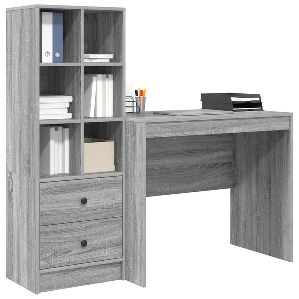 Pöytä Harmaa Sonoma 135,5 x 50 x 127 cm 2 kpl