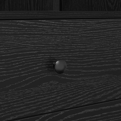 Pöytä säilytyksellä hyllyllä 2 pcs Musta tammi 100 x 50 x 76 cm