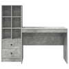 Pöytä Betoni Harmaa 145.5 x 50 x 127 cm 2 kpl