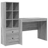 Pöytä Harmaa Sonoma 145.5 x 50 x 127 cm 2 kpl